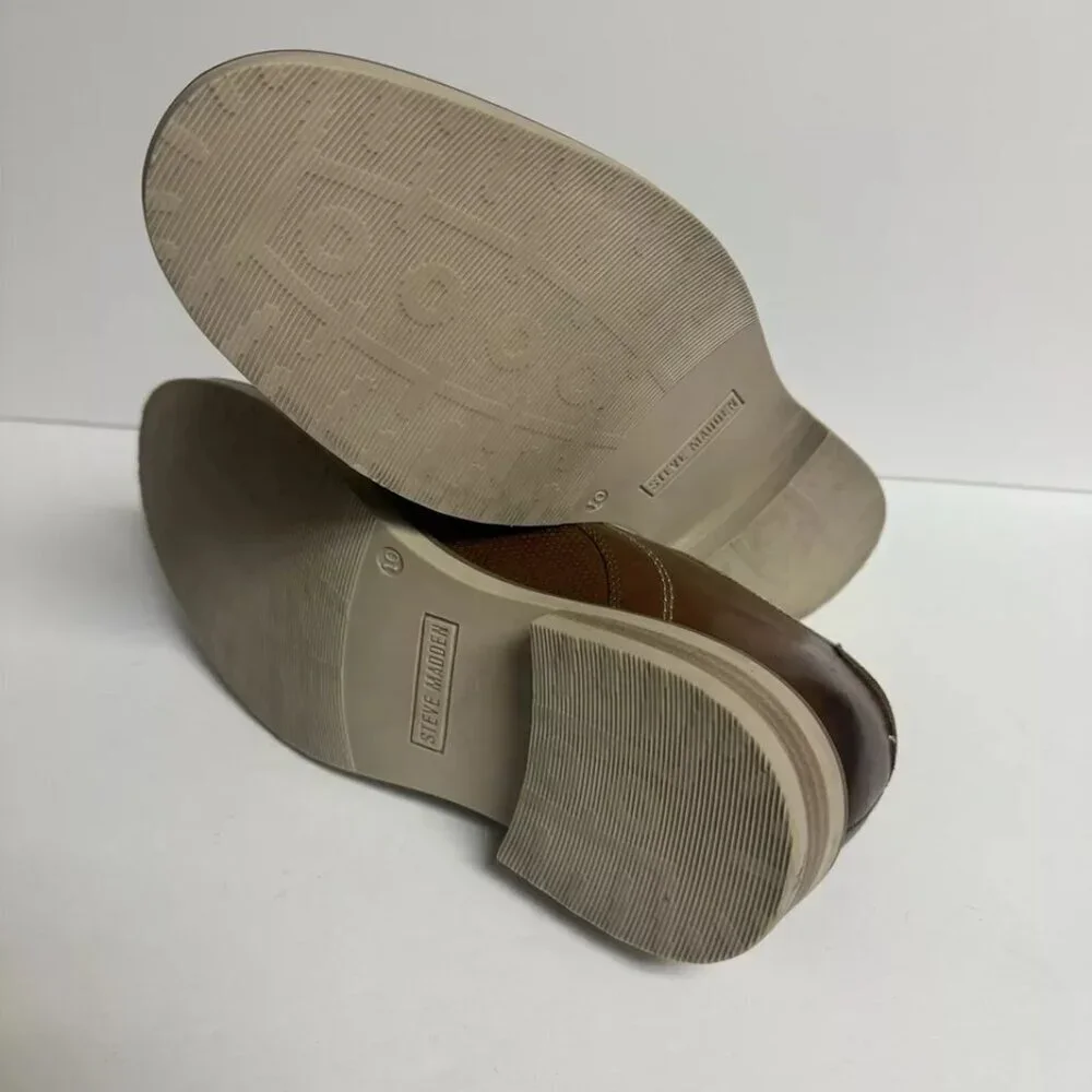 Steve Madden Mens Costa Oxford Cognac Size 10 M